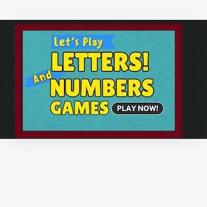 Numbers and Letters Preschool Game, Kids Learning Game, Canva Game, Educational Canva Kids Game, Interactive Canva Game, Kids Counting Game