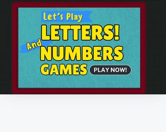 Zahlen und Buchstaben Vorschulspiel, Kinder Lernspiel, Canva Spiel, Lernspiel Canva Kinderspiel, Interaktives Canva Spiel, Kinder Zählspiel