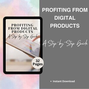 Profiting from Digital Products: A Step-by-Step Guide eBook | How to make money with Digital Products | Digital Marketing Income Guide