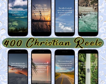 400 christliche Rollen, Affirmation, Bibelverse, Inspirationsrollen, Inspirationsvideos, Motivationsrollen, Social Media-Vorlagen, PLR