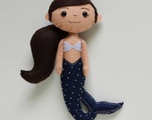 100% Acrylic Felt Mermaid doll