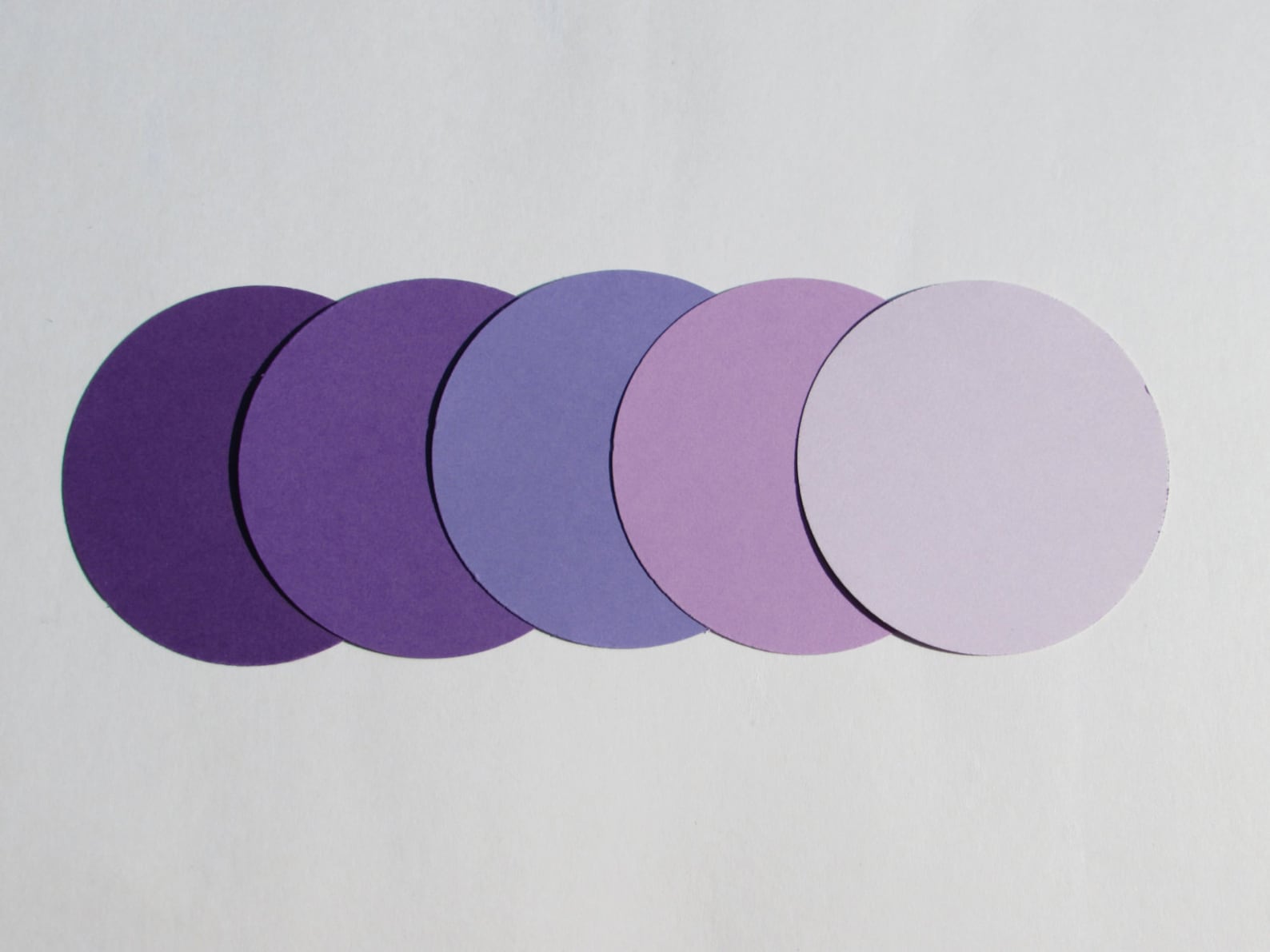 Circle Die Cuts/ Purple Mix/ 10pc./ Pick Your Size 4, 4.5, 5, 5.5, 6, 6 ...
