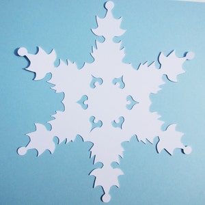 White Paper Snowflakes Snowflake Die Cuts Paper snowflake cutouts Cardstock  Snowflake Snowflake Paper Punch Snowflake decor