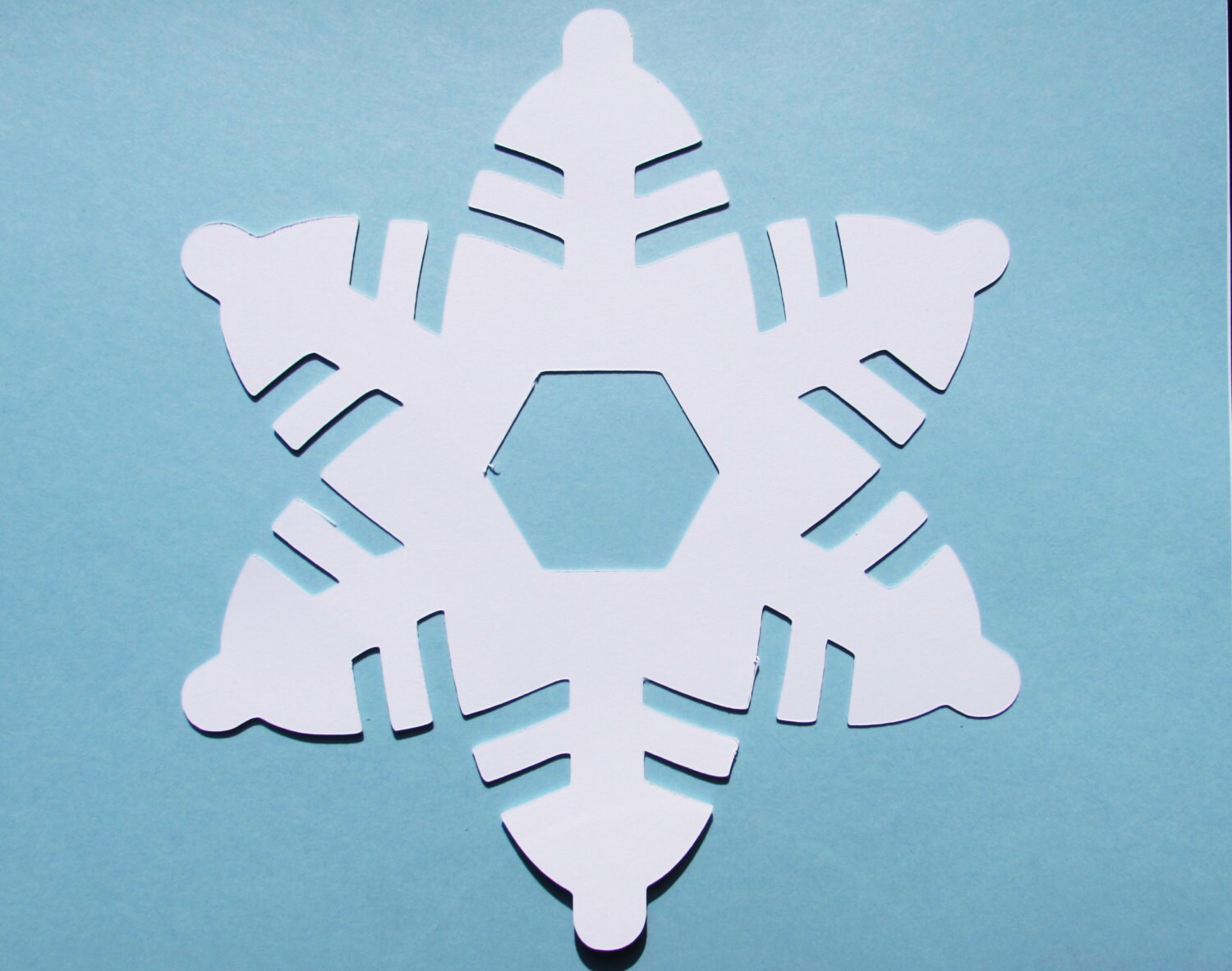 Paper Snowflakes * Three Sets * White Cardstock — The Die Cut Shop