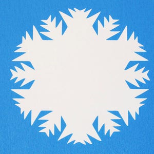 25 Assorted Paper snowflakes/Snowflake gift tags/ White Snowflake paper die cuts/ 25 tag snowflake cutouts /Paper Snowflakes image 4