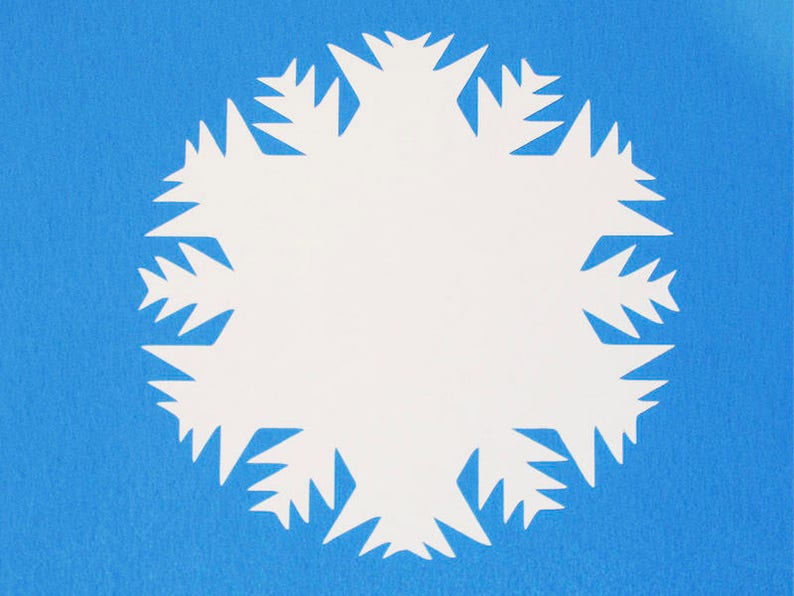 25 Assorted Paper snowflakes/Snowflake gift tags/ White Snowflake paper die cuts/ 25 tag snowflake cutouts /Paper Snowflakes image 4