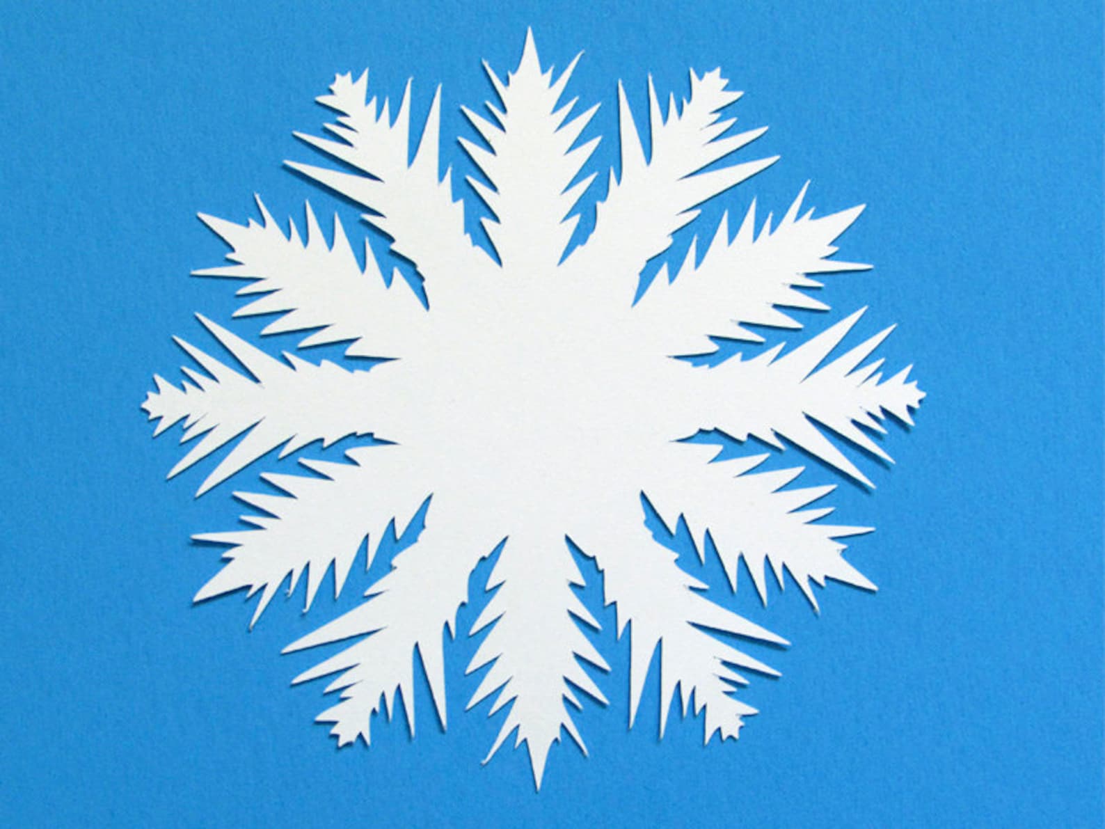 White Snowflake Paper Die Cuts/ Snowflake Die Cut /cardstock Etsy