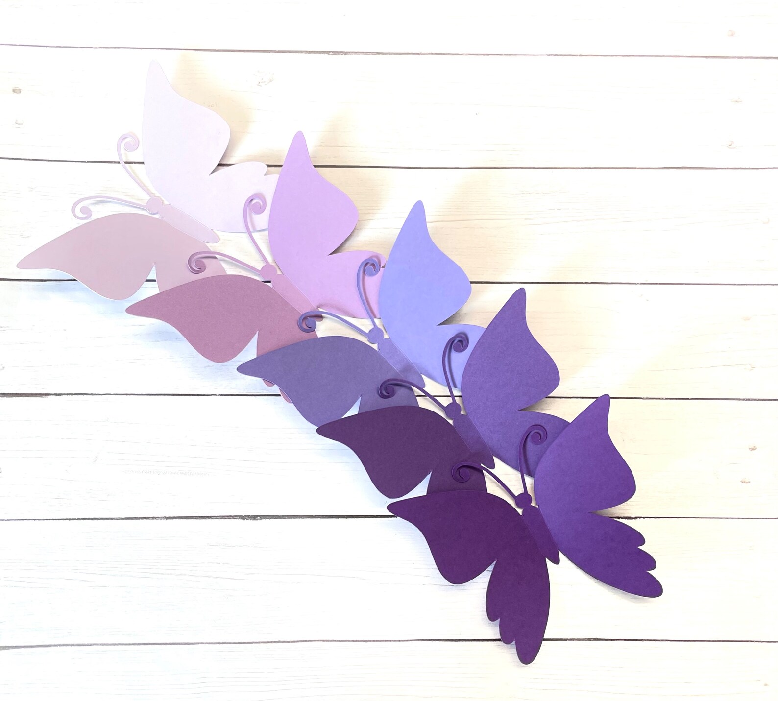 Purple Butterfly Cutouts Purple Butterflies Purple Shades Etsy