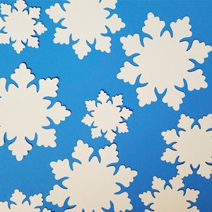 Beistle Plastic Clear Die-Cut Snowflakes