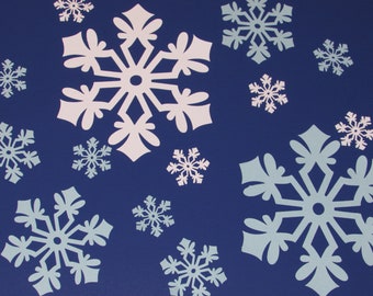 Paper snowflake cutouts snowflake die cuts white snowflakes paper snowflakes christmas snowflakes 3D paper snowflakes