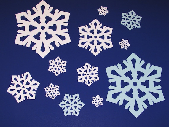 Paper snowflake cutouts snowflake die cuts white snowflakes paper  snowflakes christmas snowflakes 3D paper snowflakes