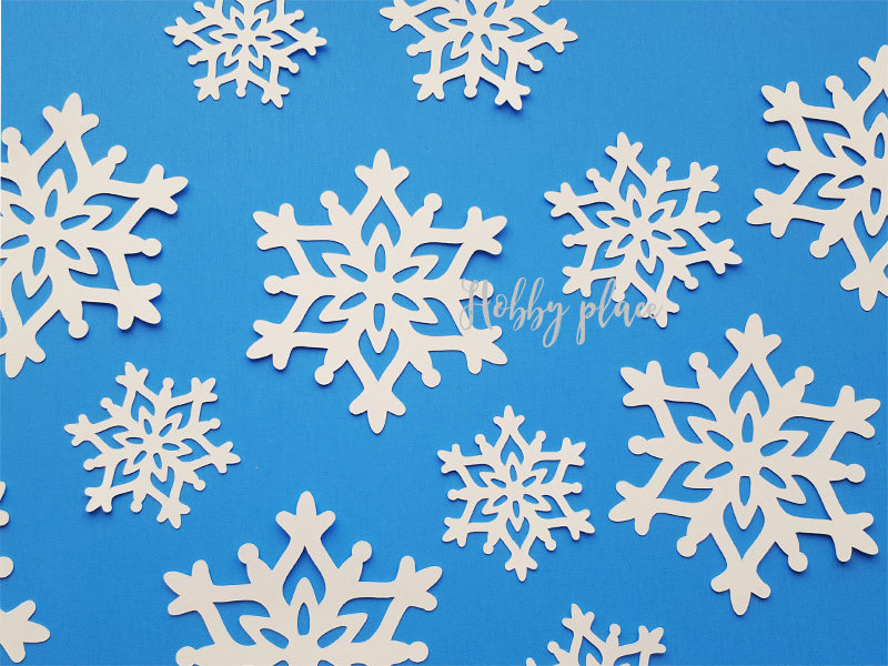 Paper Snowflakes * Three Sets * White Cardstock — The Die Cut Shop