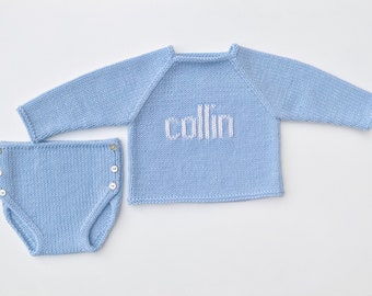 Name Sweater and Diaper Cover