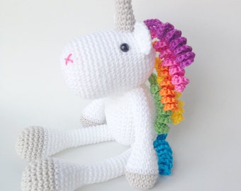 Unicorn Plush, Unicorn Stuffed Animal, Unicorn Plushie, Unicorn Stuffed Toy, Crochet Unicorn, Unicorn Soft Toy