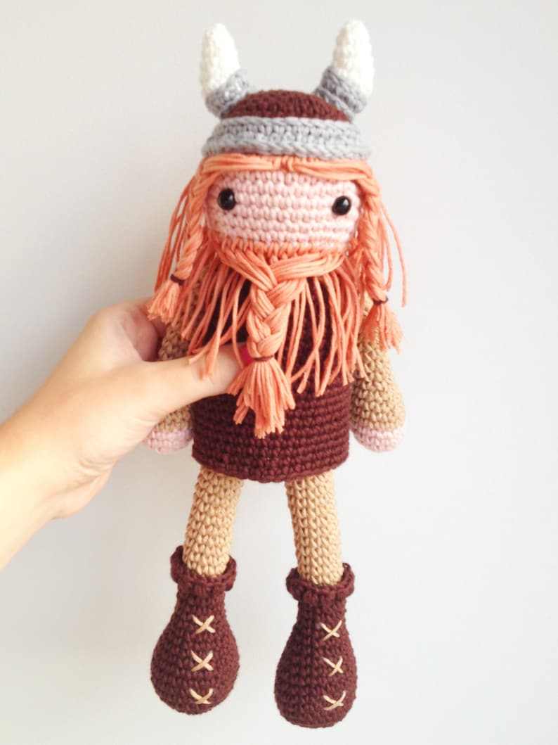 Viking Amigurumi Pattern, Viking Crochet Pattern, Crochet Viking, Norse Amigurumi Pattern image 5