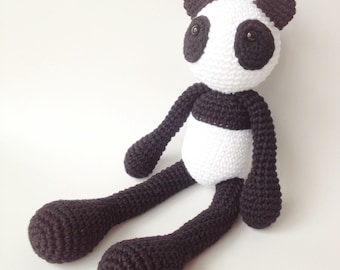 Panda Plush, Panda Stuffed Animal, Panda Plushie, Panda Stuffed Toy, Crochet Panda