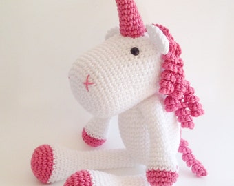 Unicorn Plush, Unicorn Stuffed Animal, Unicorn Plushie, Unicorn Stuffed Toy, Crochet Unicorn