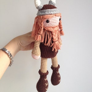 Viking Amigurumi Pattern, Viking Crochet Pattern, Crochet Viking, Norse Amigurumi Pattern image 3