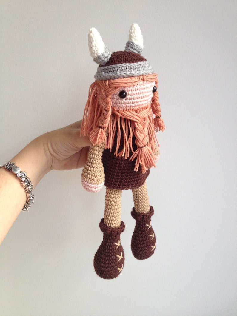 Viking Amigurumi Pattern, Viking Crochet Pattern, Crochet Viking, Norse Amigurumi Pattern image 3