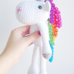 Unicorn Plush, Unicorn Stuffed Animal, Unicorn Plushie, Unicorn Stuffed Toy, Crochet Unicorn image 4