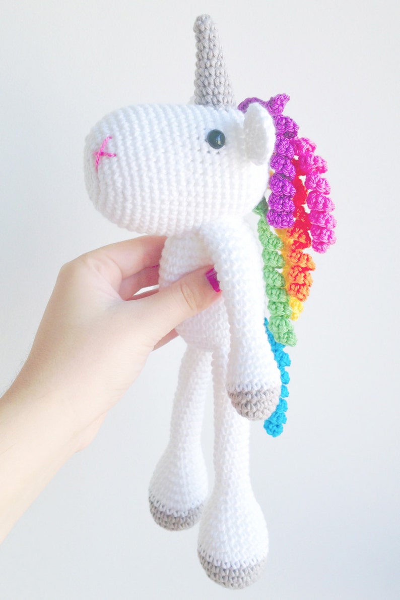 Unicorn Plush, Unicorn Stuffed Animal, Unicorn Plushie, Unicorn Stuffed Toy, Crochet Unicorn image 4