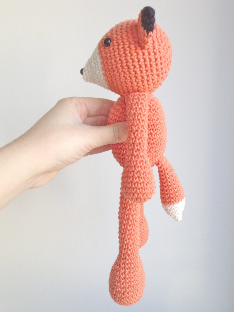 Fox Plush, Fox Stuffed Animal, Fox Plushie, Fox Stuffed Toy, Crochet Fox image 2