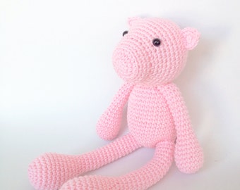 Pig Plush, Pig Stuffed Animal, Pig Plushie, Pig Stuffed Toy, Crochet Pig, Piggy Plush