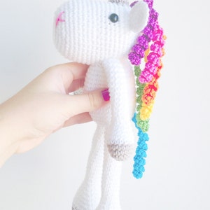 Unicorn Plush, Unicorn Stuffed Animal, Unicorn Plushie, Unicorn Stuffed Toy, Crochet Unicorn image 2