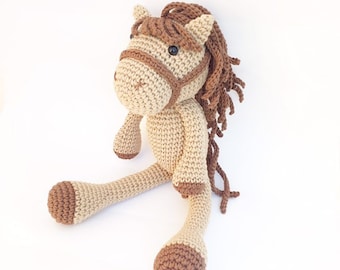 Horse Plush, Horse Stuffed Animal, Horse Plushie, Horse Stuffed Toy, Crochet Horse