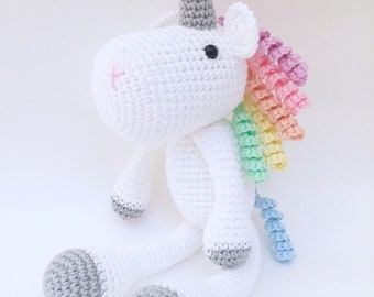 Unicorn Plush, Unicorn Stuffed Animal, Unicorn Plushie, Unicorn Stuffed Toy, Crochet Unicorn, Unicorn Soft Toy