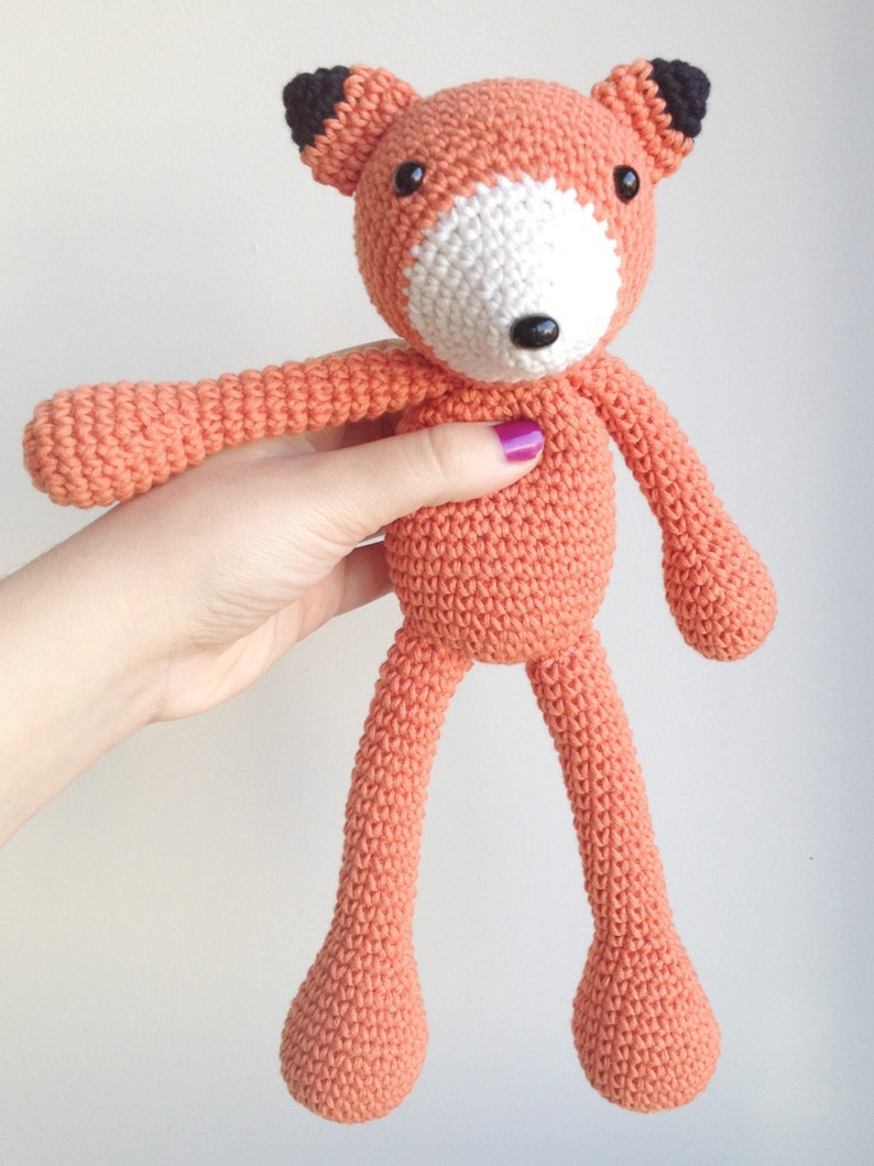 Fox Plush, Fox Stuffed Animal, Fox Plushie, Fox Stuffed Toy, Crochet Fox image 1