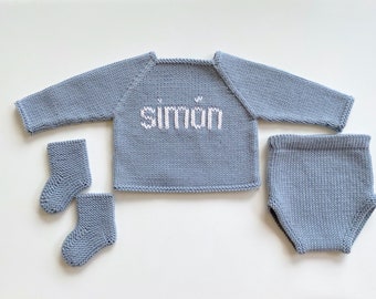 Name Sweater and Diaper Cover