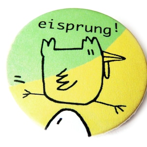 Magnet, button, pocket mirror or bottle opener, ovulation