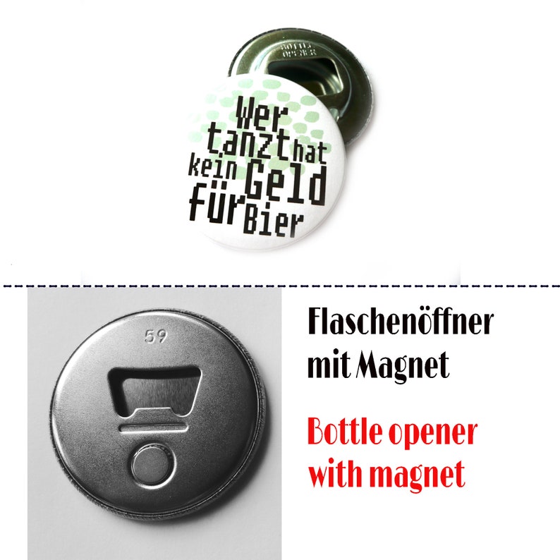 Bottle opener, beer Öffner Magnet