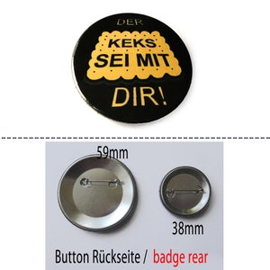 Der Keks sei mit dir Button, magnet, compact mirror or bottle opener. image 2
