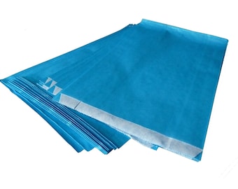 Sacs en papier, bleu clair 24 pcs