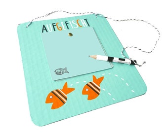 Notepad Holder Fish