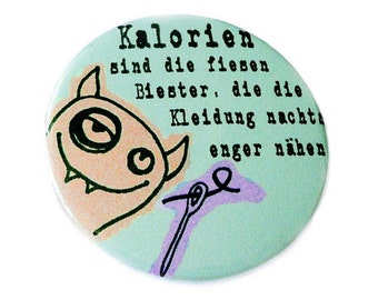 Button, Magnet, Taschenspiegel, Flaschenöffner Kalorien