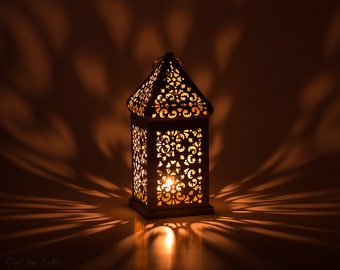 Vintage Gold Moroccan Lantern, Wedding Metal Lantern Centerpiece, Morocco decor, Gold Candle Holder, Arabic Decor, Mehndi Wedding Decor