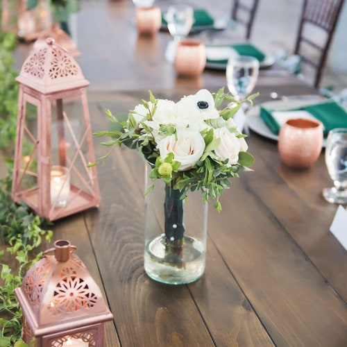 White Lantern Centerpiece Wedding Bridal Shower Vintage Etsy