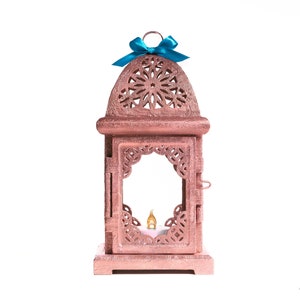 Gold Moroccan lantern Ramadan Decor Islamic Eid gift Rose Gold