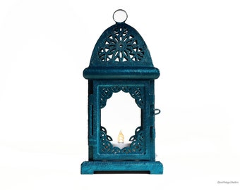 Emerald Tea candle holder Forest Mountain wedding lantern centerpiece