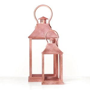 Lanterna rústica - Iluminação de casamento - Lanterna em casa ao ar livre - Decoração para casa - Suporte de vela
