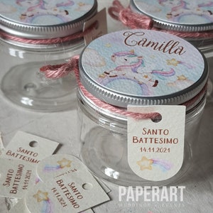 nr. 10 (dieci) vasetti decorati - mod. Cotton Candy