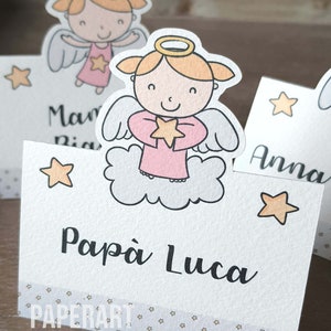 10 segnaposti sagomati, Mod. Cute Angel