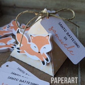 nr. 10 scatoline piramidali - mod. Cute Fox