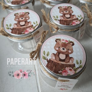 nr. 10 (dieci) vasetti decorati - mod. Baby Animali della Foresta