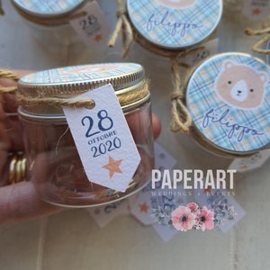nr. 10 (dieci) vasetti decorati - mod. Cute Bear