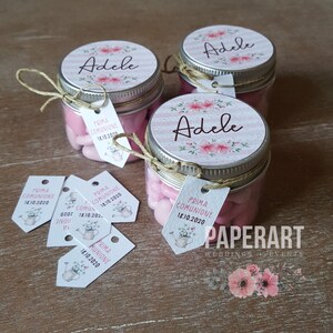 nr. 10 (dieci) vasetti decorati - mod. Floreale Ciliegio