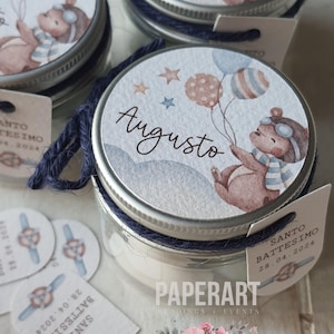 nr. 10 (dieci) vasetti decorati - Mod. Orsacchiotto Aviatore II